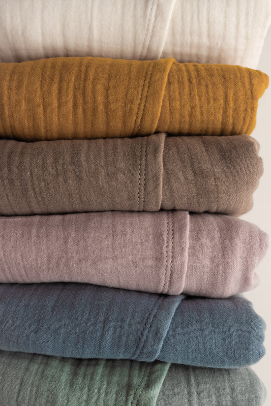 Close up of multiple colors of Baydream Baby covers